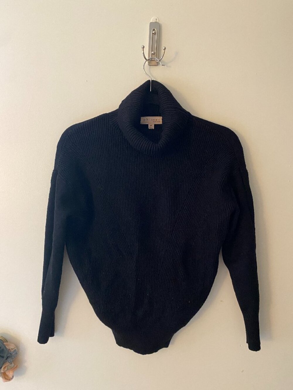 Philosophy black turtleneck sweater